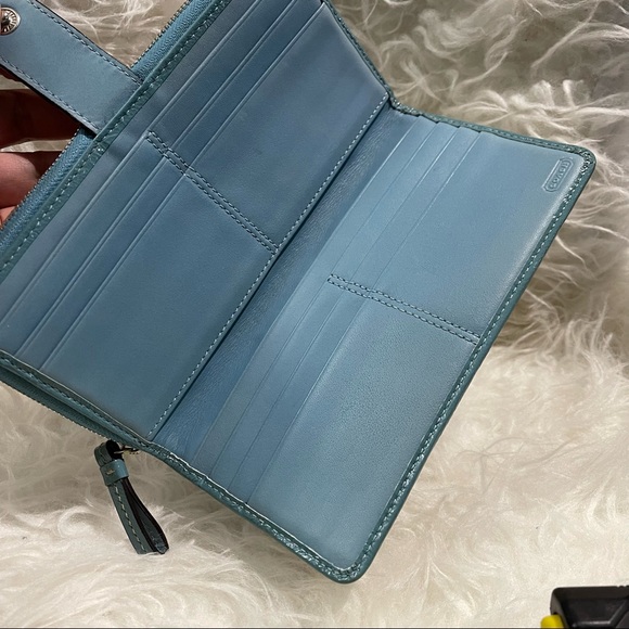 Coach Patchwork Long Zip Wallet - Picture 8 of 9